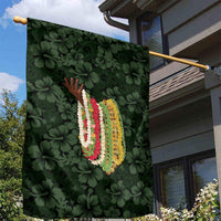 Hawaii Lei Kamehameha Garden Flag Oma'oma'o Seamless Pattern Hibiscus Flower
