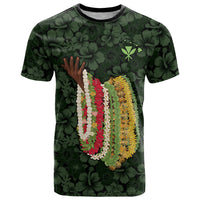 Hawaii Lei Kamehameha T Shirt Oma'oma'o Seamless Pattern Hibiscus Flower