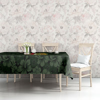 Hawaii Lei Kamehameha Tablecloth Oma'oma'o Seamless Pattern Hibiscus Flower