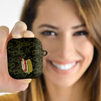 Hawaii Lei Kamehameha AirPods Case Melemele Seamless Pattern Hibiscus Flower