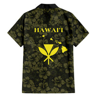 Hawaii Lei Kamehameha Family Matching Short Sleeve Bodycon Dress and Hawaiian Shirt Melemele Seamless Pattern Hibiscus Flower LT9 - Polynesian Pride