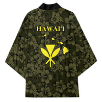 Hawaii Lei Kamehameha Kimono Melemele Seamless Pattern Hibiscus Flower
