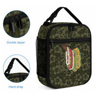 Hawaii Lei Kamehameha Lunch Bag Melemele Seamless Pattern Hibiscus Flower LT9 - Polynesian Pride
