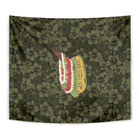 Hawaii Lei Kamehameha Tapestry Melemele Seamless Pattern Hibiscus Flower
