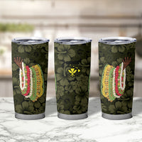 Hawaii Lei Kamehameha Tumbler Cup Melemele Seamless Pattern Hibiscus Flower LT9 - Polynesian Pride