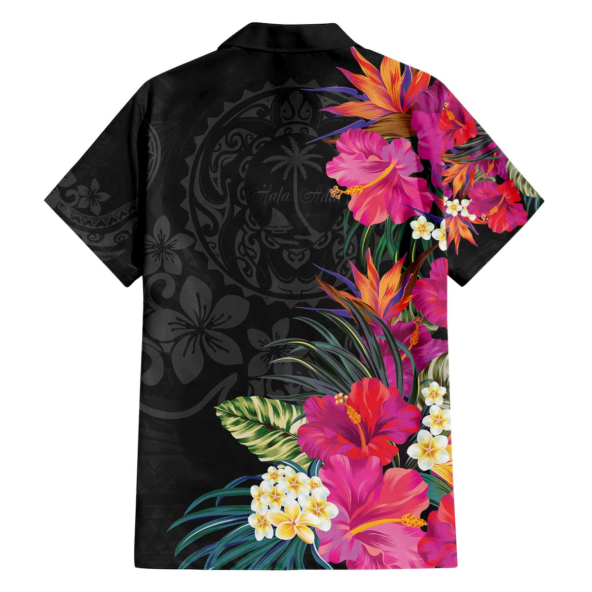 Hafa Adai Guam Family Matching Puletasi and Hawaiian Shirt Tropical Flowers Colorful Vibes LT9 - Polynesian Pride
