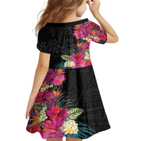 Hafa Adai Guam Family Matching Tank Maxi Dress and Hawaiian Shirt Tropical Flowers Colorful Vibes LT9 - Polynesian Pride