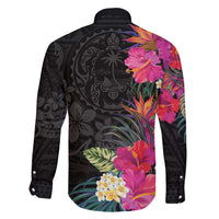 Hafa Adai Guam Family Matching Tank Maxi Dress and Hawaiian Shirt Tropical Flowers Colorful Vibes LT9 - Polynesian Pride