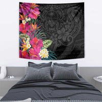 Hafa Adai Guam Tapestry Tropical Flowers Colorful Vibes