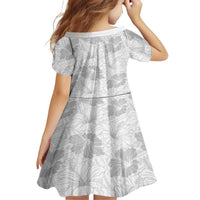 Samoa Lotu Tamaiti Family Matching Off Shoulder Maxi Dress and Hawaiian Shirt White Sun Day Beauty Hibiscus Ver01 LT9 - Polynesian Pride