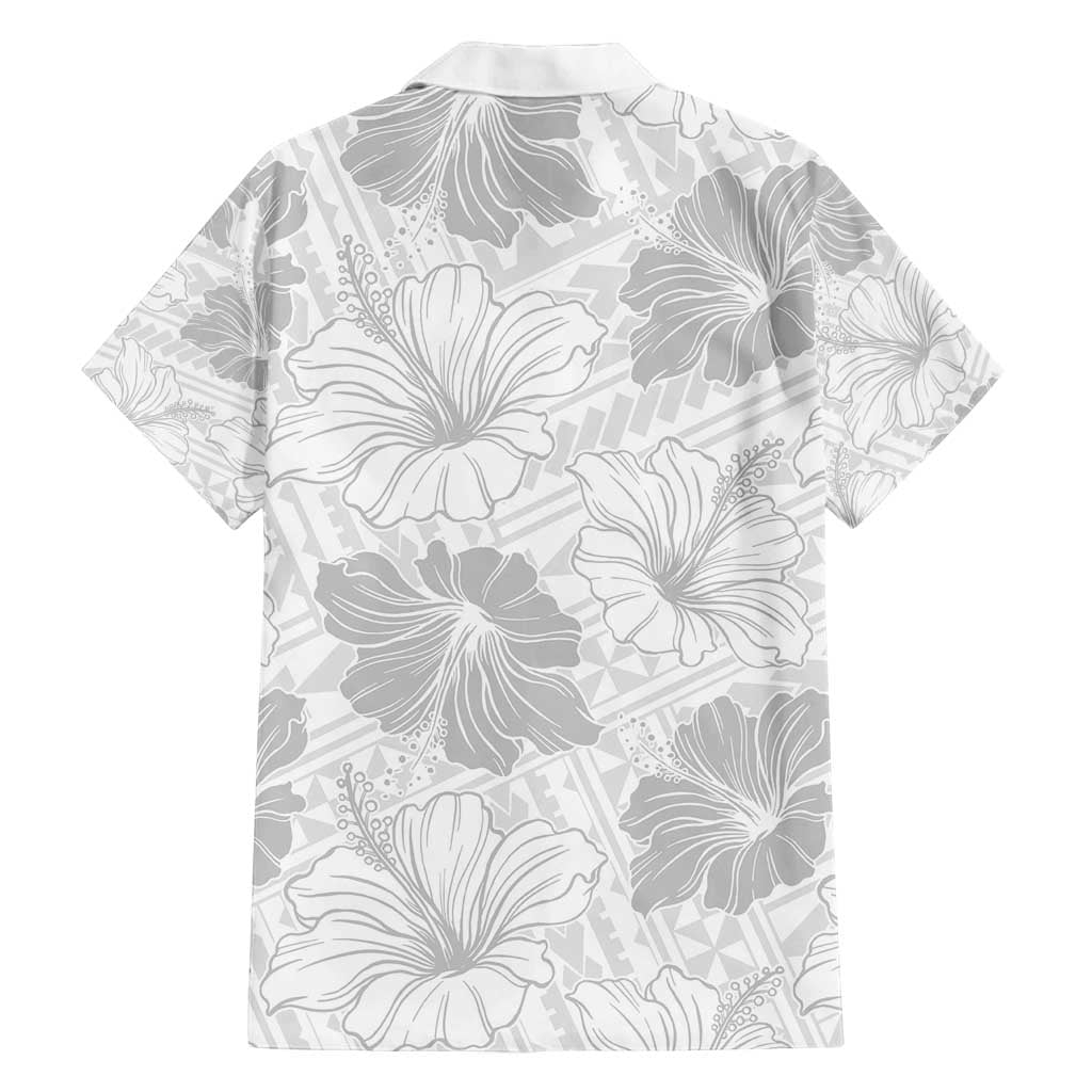 Samoa Lotu Tamaiti Family Matching Off Shoulder Maxi Dress and Hawaiian Shirt White Sun Day Beauty Hibiscus Ver01 LT9 - Polynesian Pride