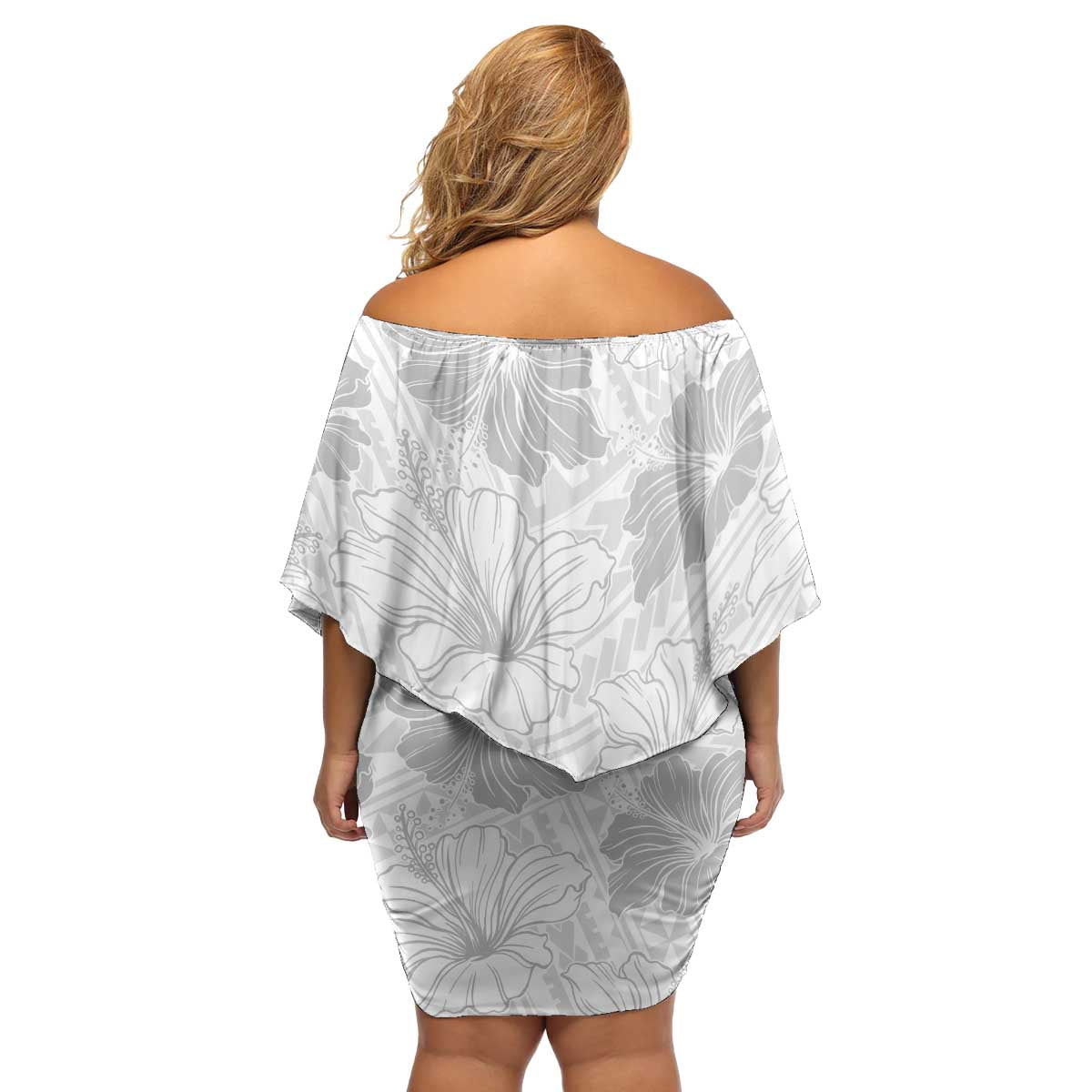 Samoa Lotu Tamaiti Family Matching Off Shoulder Short Dress and Hawaiian Shirt White Sun Day Beauty Hibiscus Ver01 LT9 - Polynesian Pride