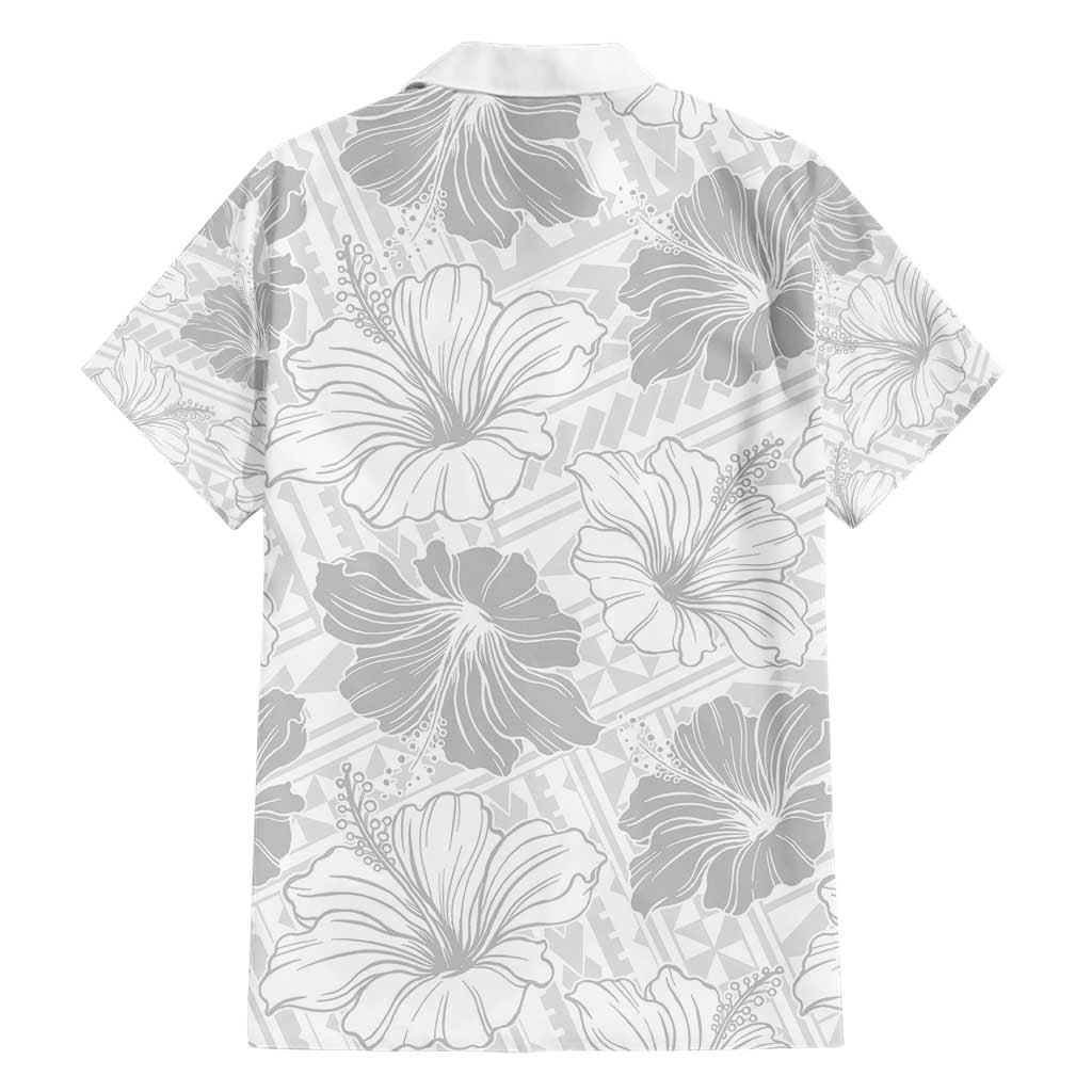 Samoa Lotu Tamaiti Family Matching Short Sleeve Bodycon Dress and Hawaiian Shirt White Sun Day Beauty Hibiscus Ver01 LT9 - Polynesian Pride