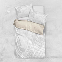 Samoa Lotu Tamaiti Bedding Set White Sun Day Beauty Hibiscus Ver02