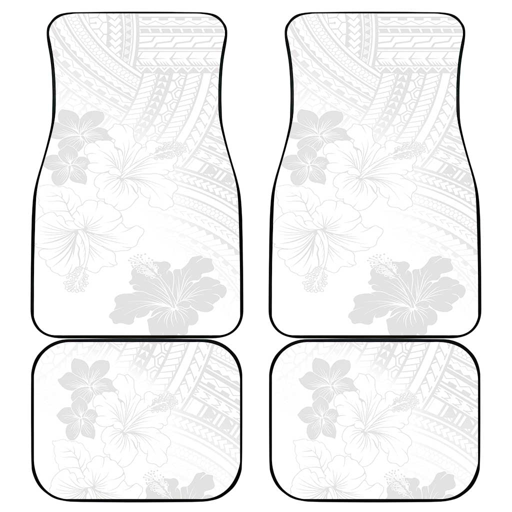 Samoa Lotu Tamaiti Car Mats White Sun Day Beauty Hibiscus Ver02 LT9 - Polynesian Pride
