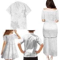 Samoa Lotu Tamaiti Family Matching Puletasi and Hawaiian Shirt White Sun Day Beauty Hibiscus Ver02 LT9 - Polynesian Pride