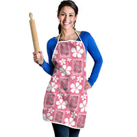 Give Cancer The Boot Pink Cowgirl Apron Western Aloha Hibiscus Paniolo Heritage Floral LT9 - Polynesian Pride
