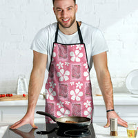Give Cancer The Boot Pink Cowgirl Apron Western Aloha Hibiscus Paniolo Heritage Floral LT9 - Polynesian Pride