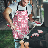 Give Cancer The Boot Pink Cowgirl Apron Western Aloha Hibiscus Paniolo Heritage Floral LT9 - Polynesian Pride