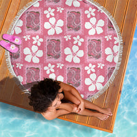 Give Cancer The Boot Pink Cowgirl Beach Blanket Western Aloha Hibiscus Paniolo Heritage Floral LT9 - Polynesian Pride