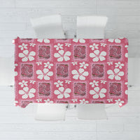 Give Cancer The Boot Pink Cowgirl Tablecloth Western Aloha Hibiscus Paniolo Heritage Floral LT9 Pink - Polynesian Pride