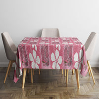 Give Cancer The Boot Pink Cowgirl Tablecloth Western Aloha Hibiscus Paniolo Heritage Floral LT9 - Polynesian Pride