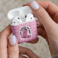 Give Cancer The Boot Pink Cowgirl AirPods Case Hawaiian Paniolo Mixed Quilt Pattern Style LT9 - Polynesian Pride
