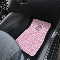 Give Cancer The Boot Pink Cowgirl Car Mats Hawaiian Paniolo Mixed Quilt Pattern Style LT9 - Polynesian Pride
