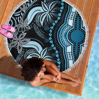 Polynesia Dashiki Beach Blanket Polynesia and Africa Traditional Special Together Blue LT9 - Wonder Print Shop