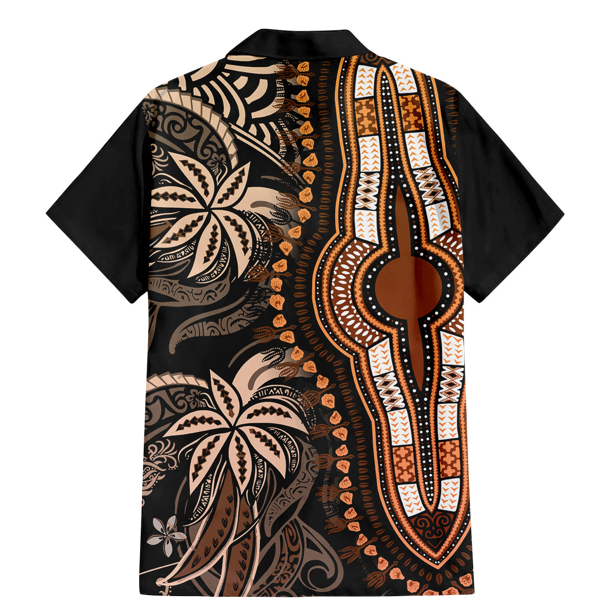 Polynesia Dashiki Family Matching Mermaid Dress and Hawaiian Shirt Polynesia and Africa Traditional Special Together Gold LT9 - Polynesian Pride