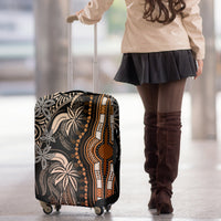 Polynesia Dashiki Luggage Cover Polynesia and Africa Traditional Special Together Gold LT9 - Polynesian Pride