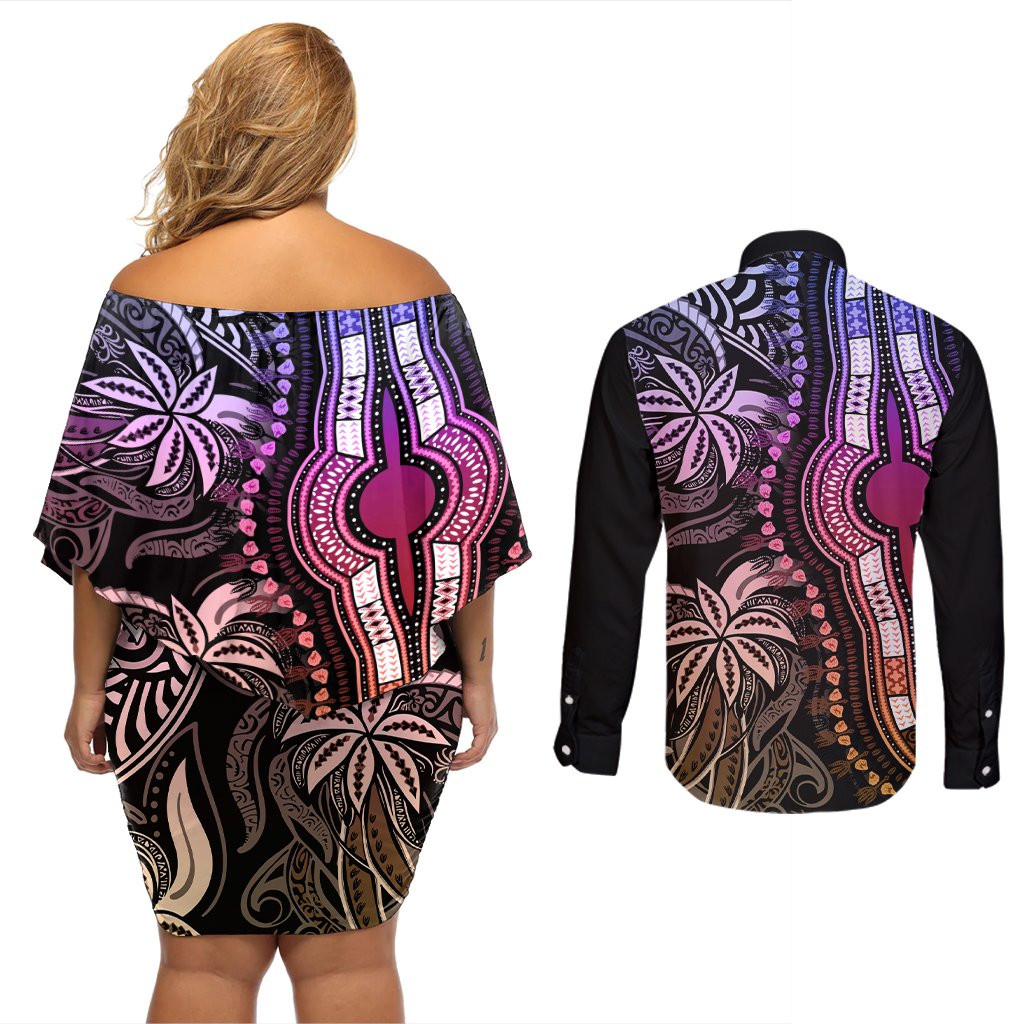 polynesia-dashiki-couples-matching-off-shoulder-short-dress-and-long-sleeve-button-shirts-polynesia-and-africa-traditional-special-together-pastel