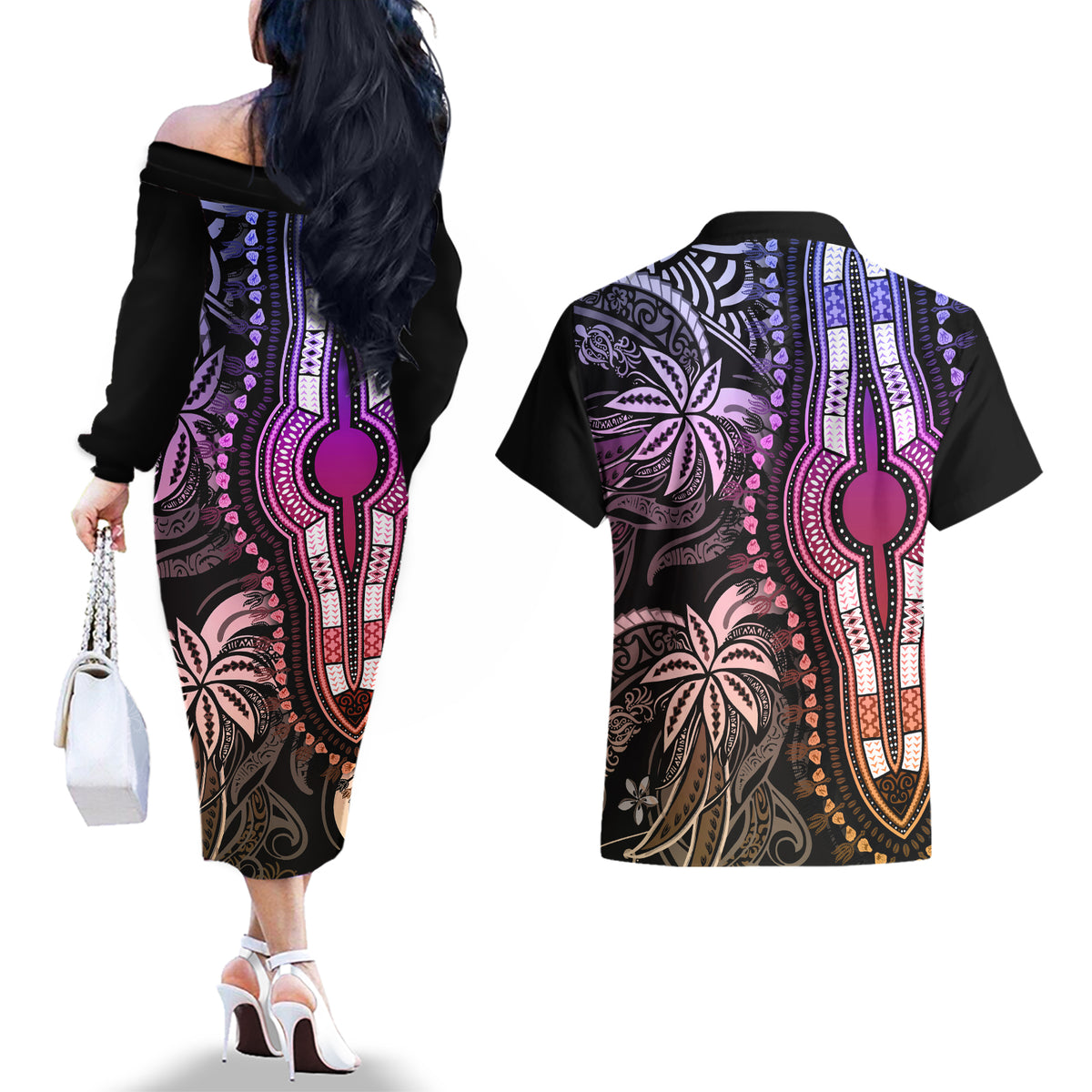 polynesia-dashiki-couples-matching-off-the-shoulder-long-sleeve-dress-and-hawaiian-shirt-polynesia-and-africa-traditional-special-together-pastel