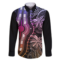Polynesia Dashiki Family Matching Short Sleeve Bodycon Dress and Hawaiian Shirt Polynesia and Africa Traditional Special Together Pastel LT9 Dad's Shirt - Long Sleeve Pastel - Polynesian Pride