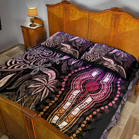 Polynesia Dashiki Quilt Bed Set Polynesia and Africa Traditional Special Together Pastel LT9 - Polynesian Pride