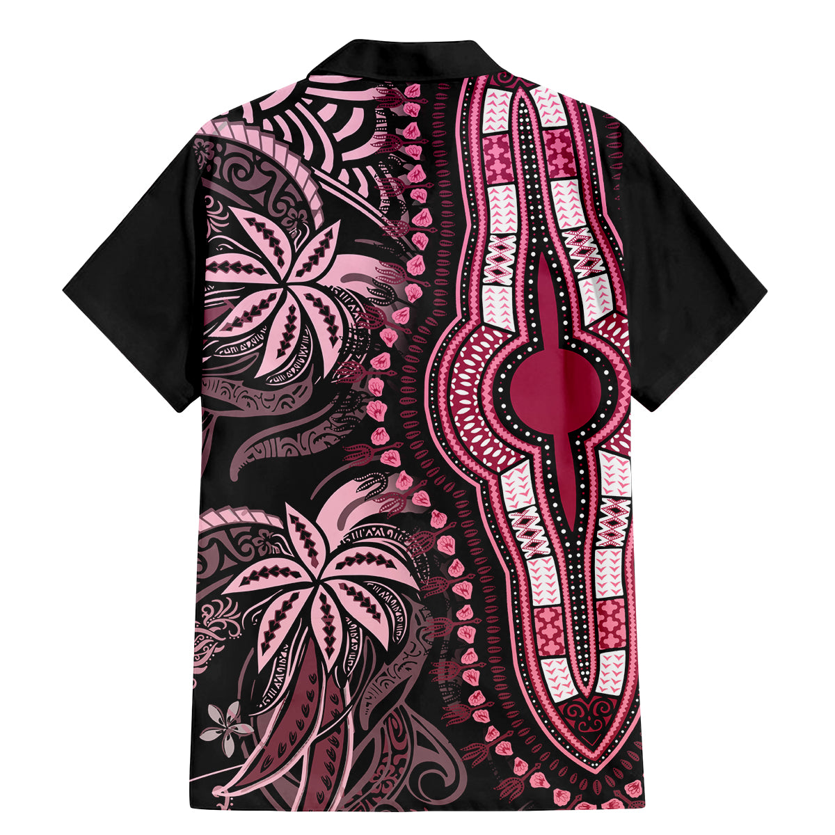 Polynesia Dashiki Family Matching Mermaid Dress and Hawaiian Shirt Polynesia and Africa Traditional Special Together Pink LT9 - Polynesian Pride