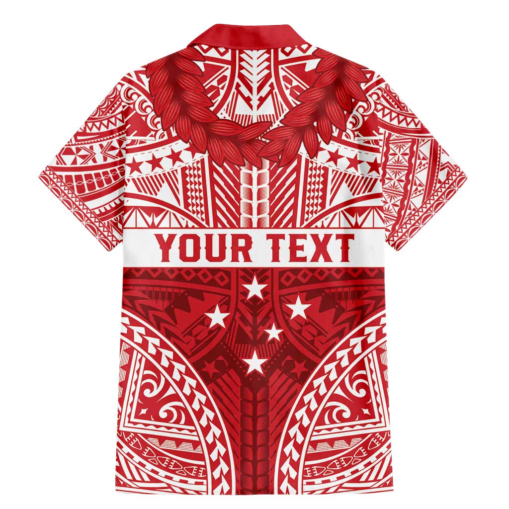 Personalised Toa Samoa Rugby Spirit Family Matching Mermaid Dress and Hawaiian Shirt Red Samoan Tribal Pattern LT9 - Polynesian Pride