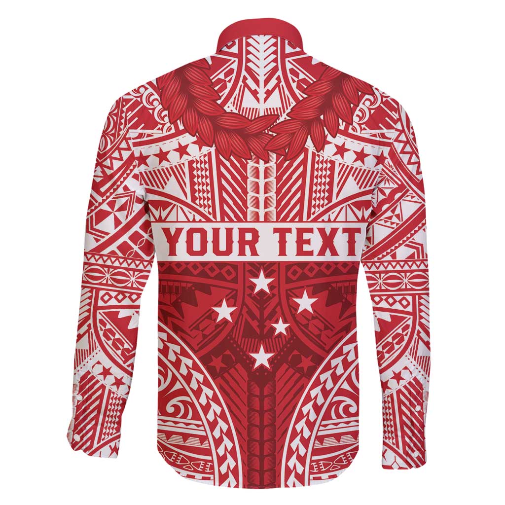 Personalised Toa Samoa Rugby Spirit Family Matching Tank Maxi Dress and Hawaiian Shirt Red Samoan Tribal Pattern LT9 - Polynesian Pride