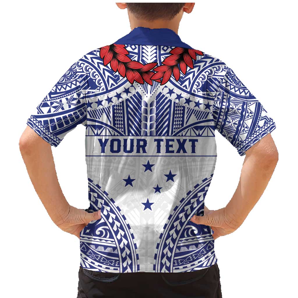 Personalised Toa Samoa Rugby Spirit Family Matching Mermaid Dress and Hawaiian Shirt White Samoan Tribal Pattern LT9 - Polynesian Pride