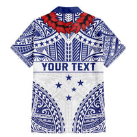 Personalised Toa Samoa Rugby Spirit Family Matching Mermaid Dress and Hawaiian Shirt White Samoan Tribal Pattern LT9 - Polynesian Pride
