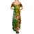 Polynesia Summer Maxi Dress Pasifika Tribal with Tropical Flowers LT9 - Polynesian Pride
