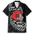 ANZAC Day Aotearoa Silver Fern Maori Personalised Family Matching Off Shoulder Short Dress and Hawaiian Shirt