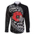 ANZAC Day Aotearoa Silver Fern Maori Personalised Family Matching Off Shoulder Short Dress and Hawaiian Shirt