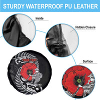 ANZAC Day Aotearoa Silver Fern Maori Personalised Spare Tire Cover