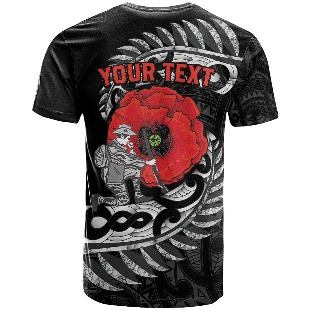 ANZAC Day Aotearoa Silver Fern Maori Personalised T Shirt