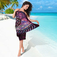 New Zealand Darts Personalised Sarong Aotearoa Silver Fern Pink Papua Shell Spirit