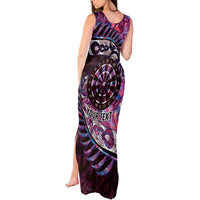 New Zealand Darts Personalised Tank Maxi Dress Aotearoa Silver Fern Pink Papua Shell Spirit LT9 - Polynesian Pride