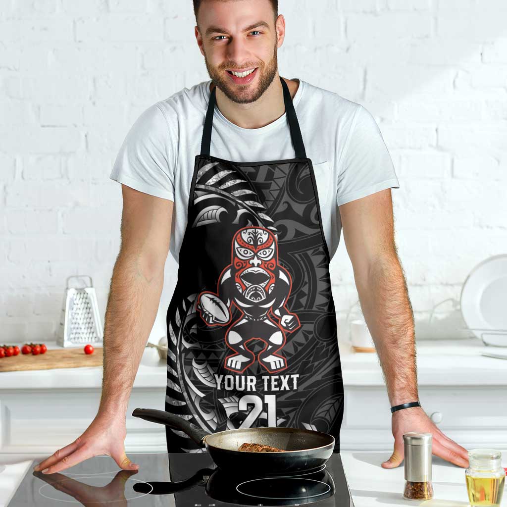 New Zealand Indigenous-Maori Rugby Custom Apron - Polynesian Pride