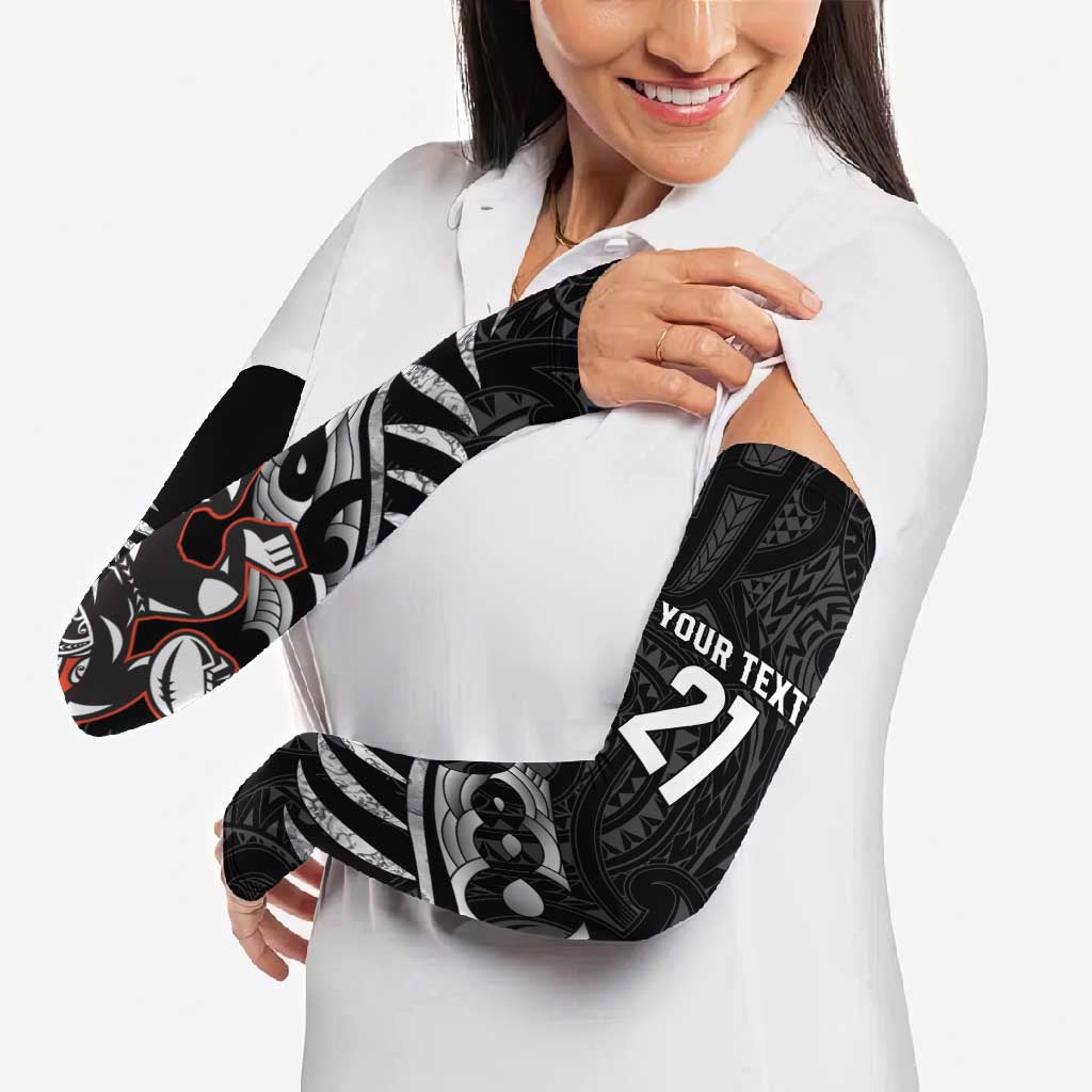 New Zealand Indigenous-Maori Rugby Custom Arm Sleeves - Polynesian Pride