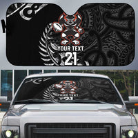 New Zealand Indigenous-Maori Rugby Custom Auto Sun Shade - Polynesian Pride